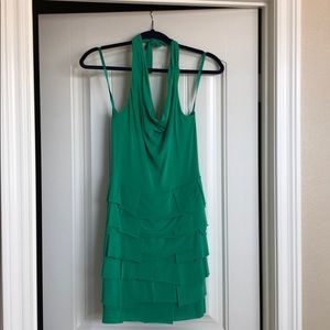 Mini drape front dress